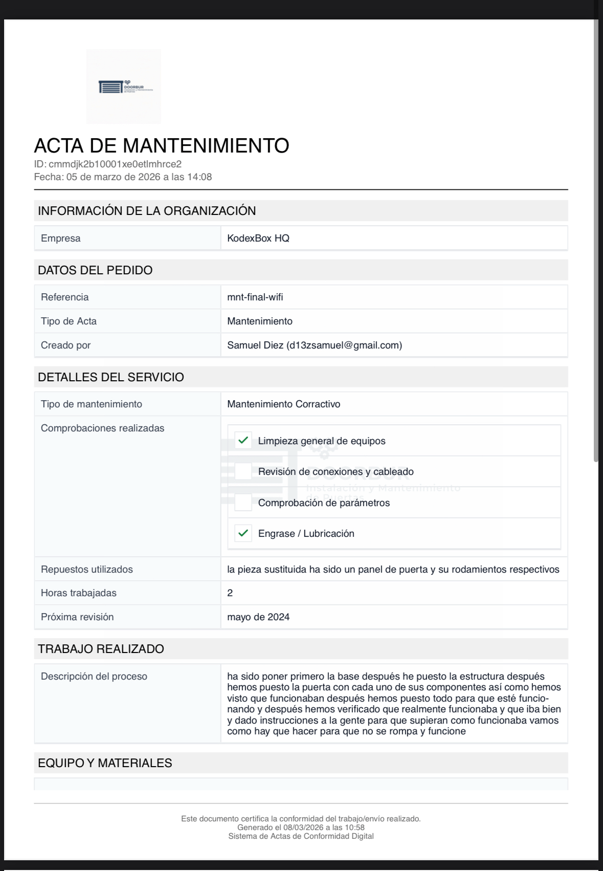 Branded PDF con Logo